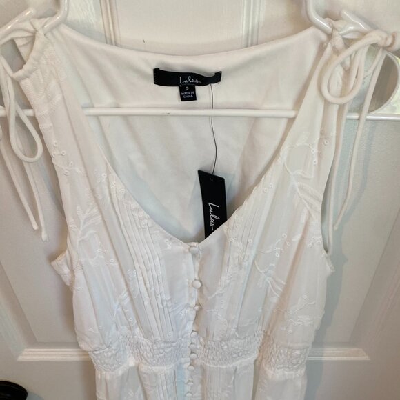 Lulu's Ivory Button-Down Maxi Dress NWT - Picture 5 of 9